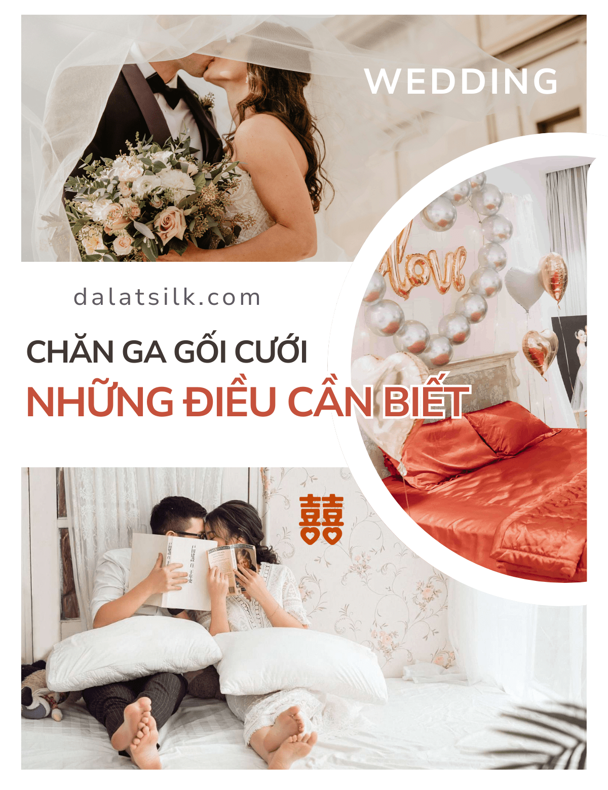 Bộ chăn ga gối ngày cưới - Những điều cần biết